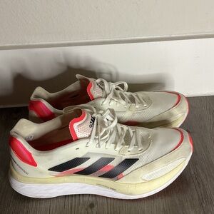 SOLD Adidas Women's Cream and Pink Athletic Shoes Size 10